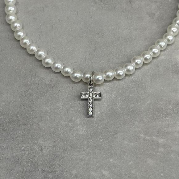 Pearl and diamond cross WMNS2 - Picture 1 of 4
